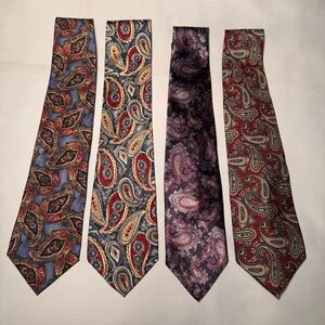 Austin Reed and more Paisley Vintage Tie Collection in Blue, Red, and Purple